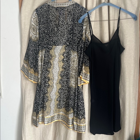 INC International Concepts Black and Gold Long Sleeve Dress - Picture 6 of 10